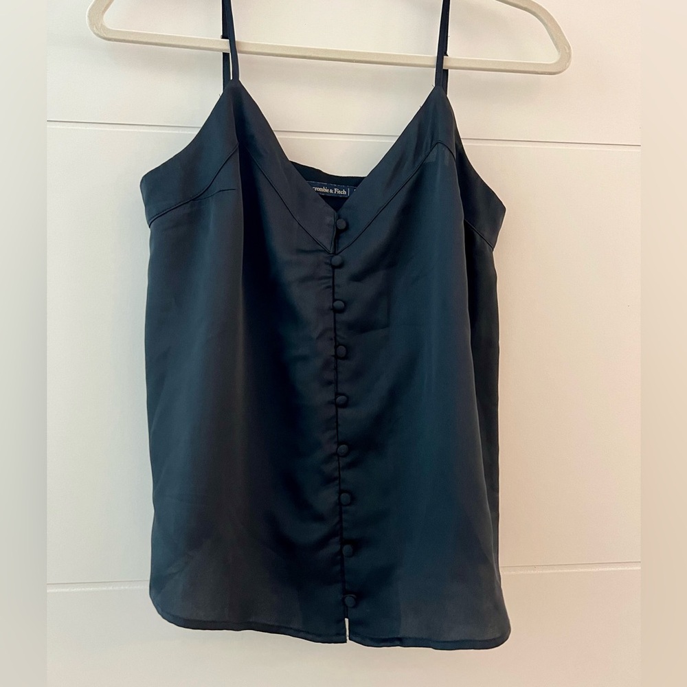 Abercrombie & Fitch Black Satin Camisole